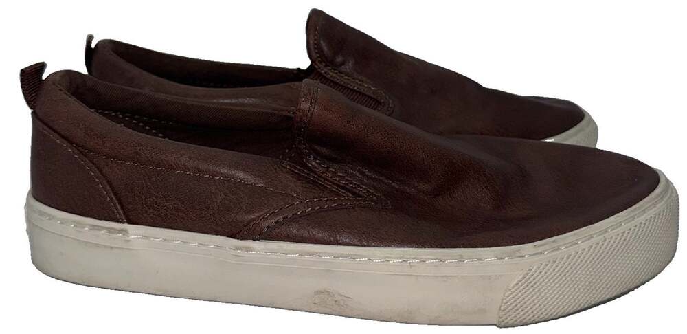 Old Navy Toddler Boys Brown Slip-On Sneakers Size 4 EU 23
